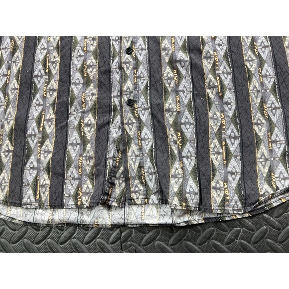 Triumph Motorcycles Shirt Adult Extra Large Gray Stripe Outdoor Casual Men's - Picture 6 of 14